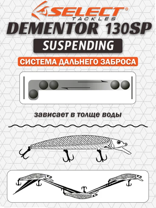 Select Tackles Воблер Select Dementor 130SP 130мм 21гр #11 (1.6-1.8м), 21 г, фото 6