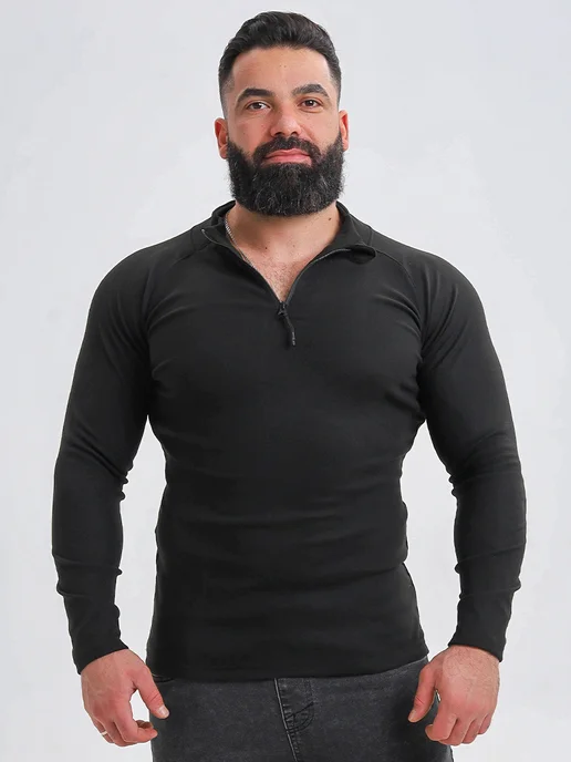 Roksport Лонгслив флисовый теплый, спортивная кофта толстовка, вариант
