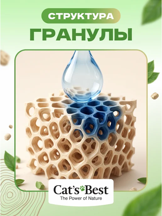 Cats Best Наполнитель для кошачьего туалета древесный, 8,6 кг 20 л, 8,6 кг, 20 л, фото 2