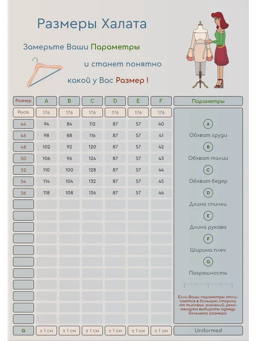 Uniformed Халат медицинский 417.4.4, голубой, фото 13