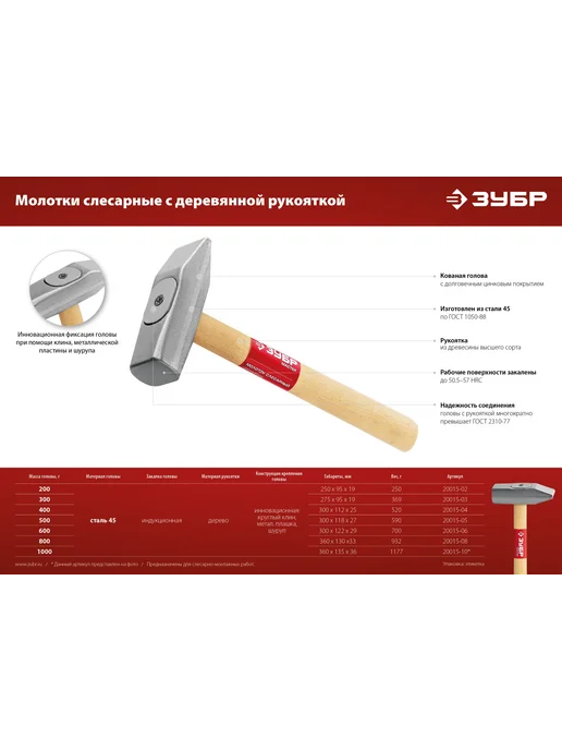 Stayer Молоток, ЗУБР, фото 6