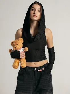 Кроп топик лонгслив стильная одежда GIRLS&DOLLS 303904318 купить за 1 389 ₽ в интернет-магазине Wildberries