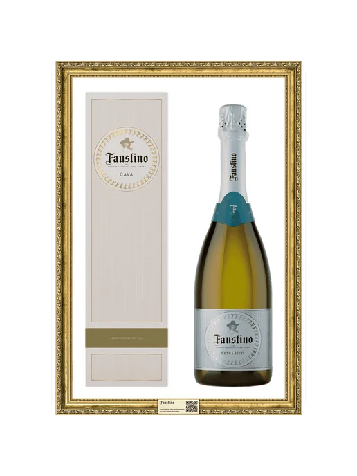 Faustino Вино игристое Cava бел.сух.0,75л в подарочной упак, 750 мл, фото 2