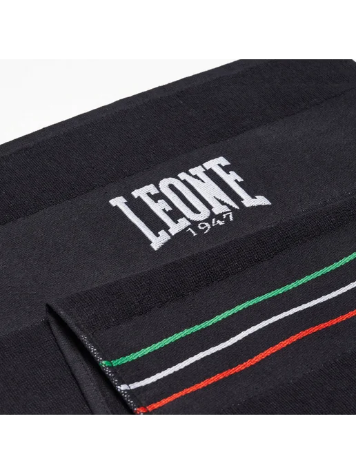 LEONE 1947 Полотенце махровое спортивное Flag AC921 - Black 100x40 см, 100x40 см, фото 3