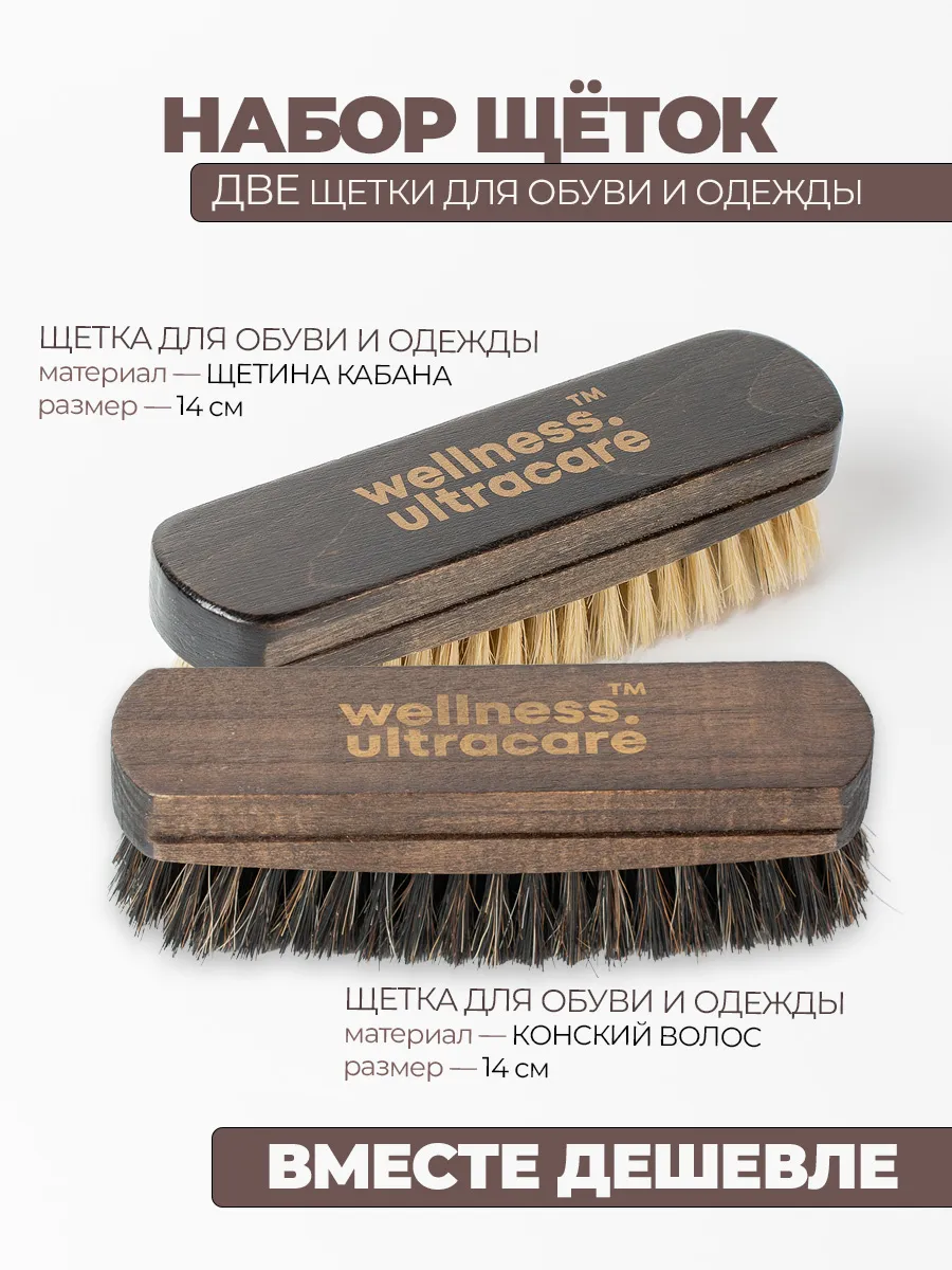 Щетка для обуви и одежды набор
