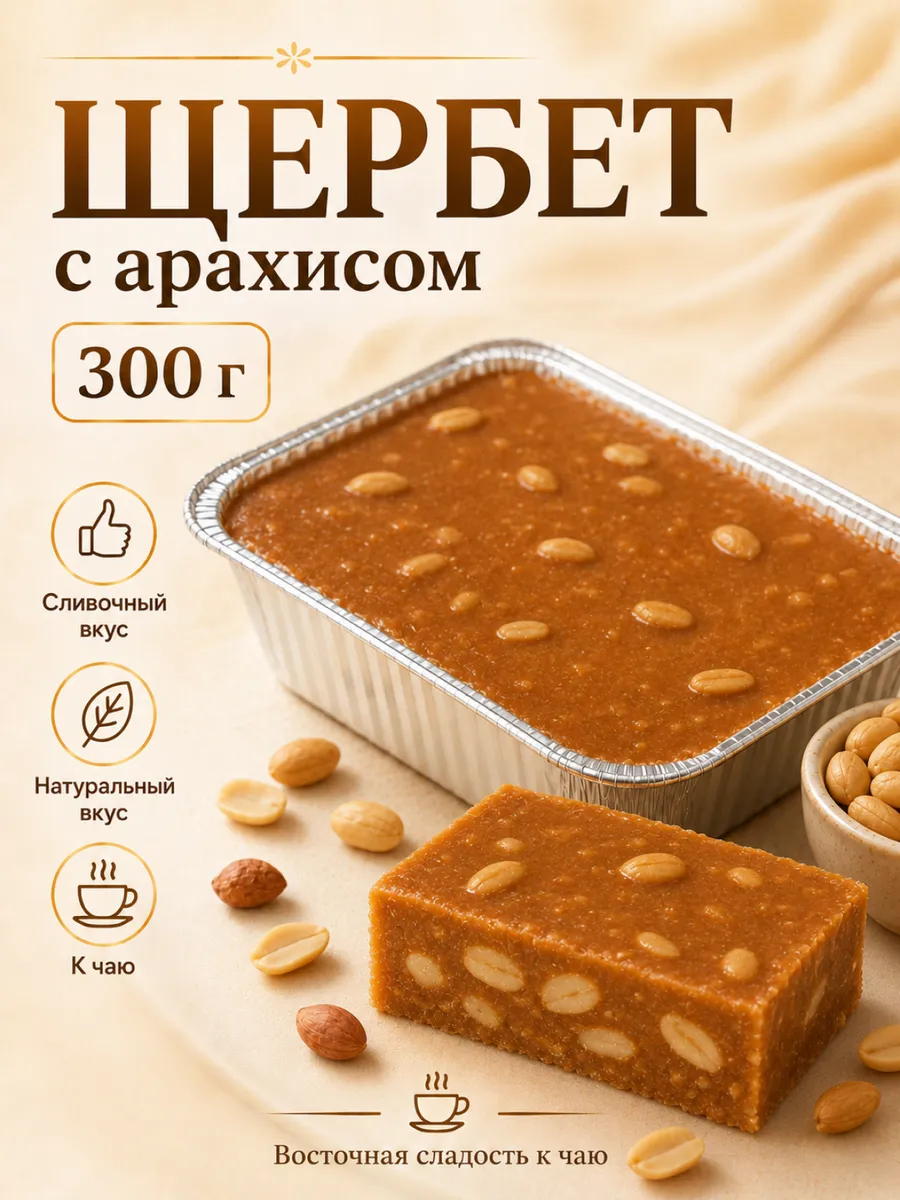 Щербет с арахисом Кавказский 300 г