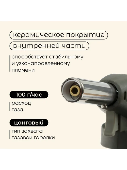 Maclay Горелка газовая 915, с пьезоподжигом, вариант, фото 2