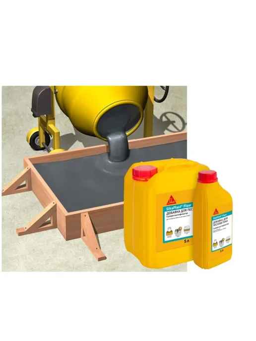 Sika SikaPlast Floor Суперпластификатор для бетона 1л, 1 л, фото 2