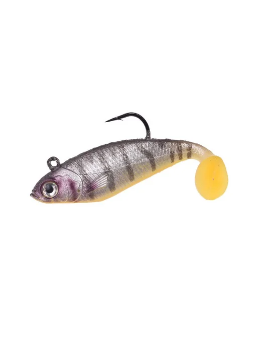 Fish world Уловистые воблеры с крючками виброхвосты для рыбалки, черный, фото 4