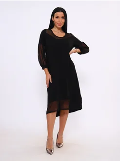 Платье вечернее новогоднее с сеткой С иголочки 304406515 купить за 1 275 ₽ в интернет-магазине Wildberries