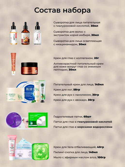 STARBERRY Набор уходовой косметики для лица и тела, бьюти бокс 39предм, голубой, фото 2