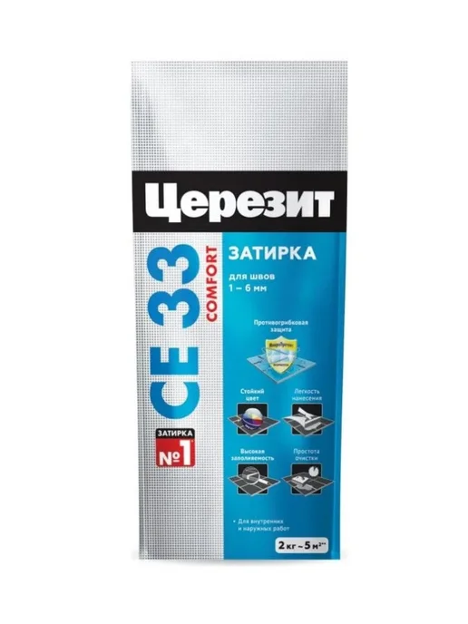 Церезит Затирка серая СЕ33 (2кг), 2 кг, фото 2