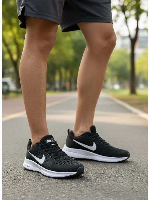 AbuShop Кроссовки летние спортивные для бега и фитнеса, черный, фото 2