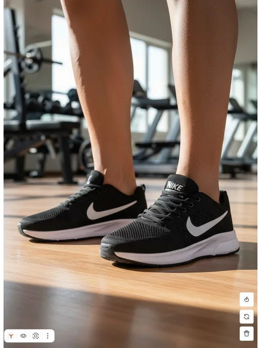 AbuShop Кроссовки летние спортивные для бега и фитнеса, черный, фото 6