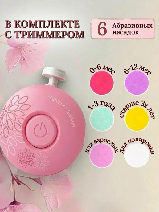 TINYKITTS Ножницы для новорожденных детские пилочка триммер, розовый, фото 2