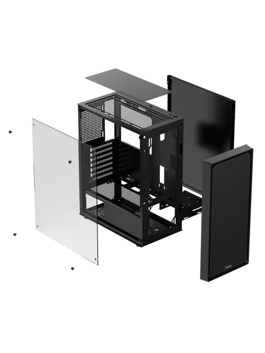 OCYPUS Корпус Gamma C50 BK Mini Tower Черный (Gamma-C50-BKG000XX-G, черный, фото 8