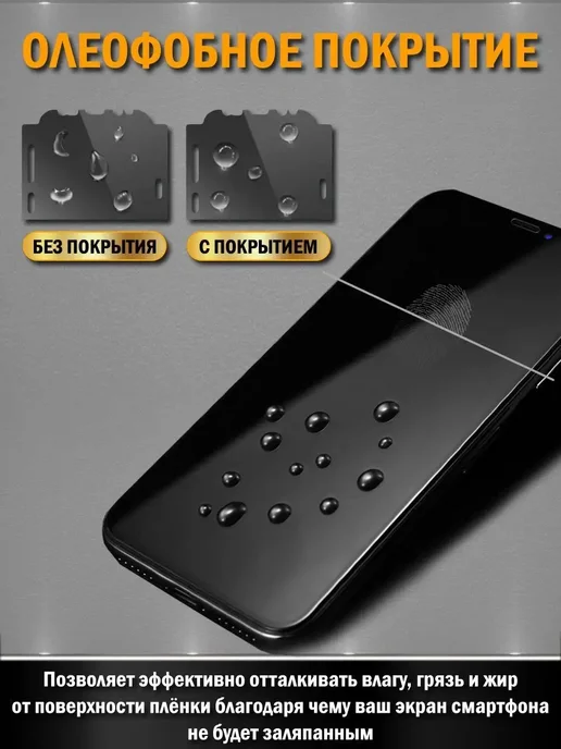 Апрес Защитная гидрогелевая пленка на экран realme 10 Pro+, вариант, фото 7