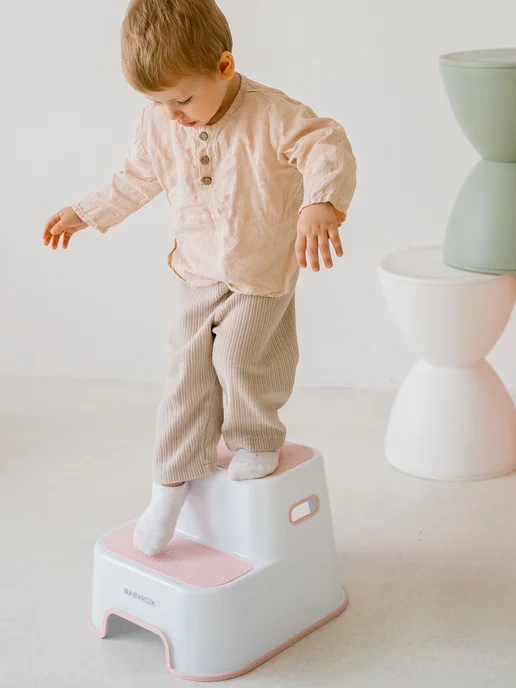 BABYROX Подставка для ног ступенька детская в ванную, белый, фото 2