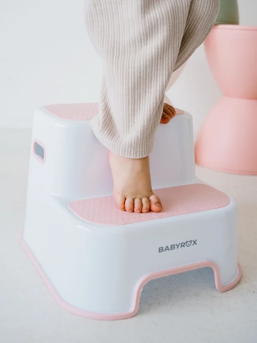 BABYROX Подставка для ног ступенька детская в ванную, белый, фото 3