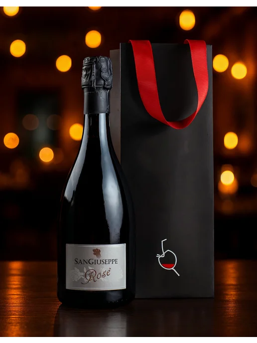 San Giuseppe Вино игристое розовое брют Rose, розовый, фото 7