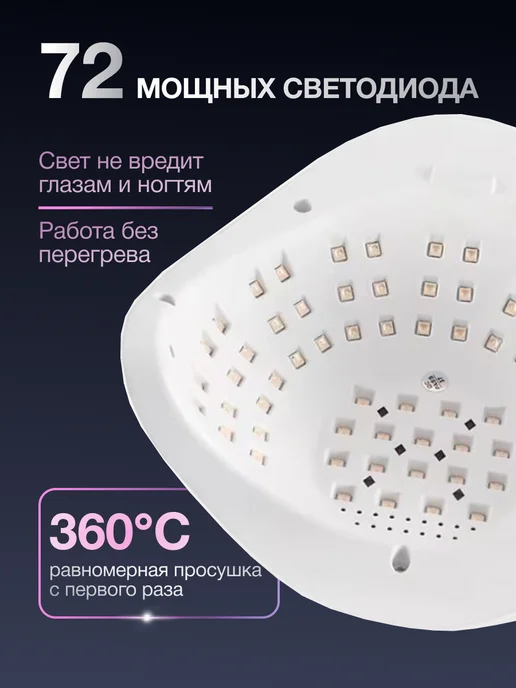 Pariso Лампа для маникюра профессиональная SUN X20 MAX, белый, фото 4