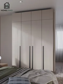 Шкаф для одежды с антресолью Boston 160 см, бежевый HomeGrad 304625876 купить за 45 974 ₽ в интернет-магазине Wildberries