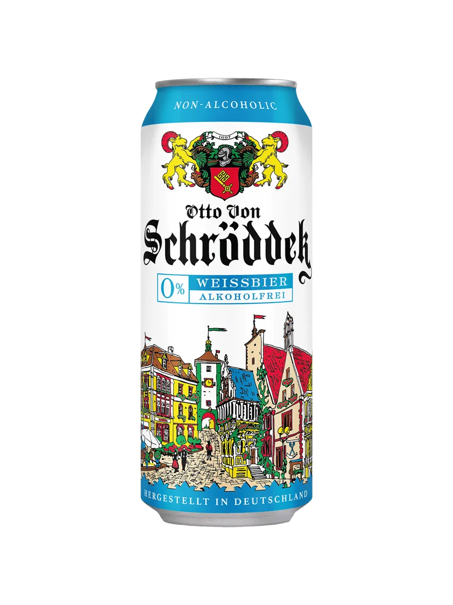 Пиво Otto Von Schrodder Weissbier Alkoholfrei безал 0,5л ж б