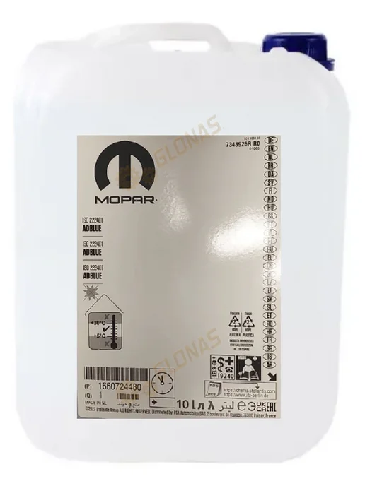 PSA Раствор мочевины Mopar Adblue 10л с лейкой 1660724480, 10 л