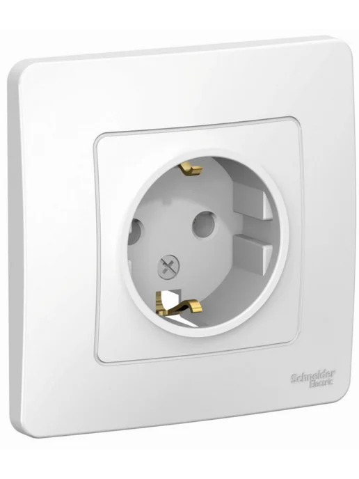 Systeme Electric Розетка силовая Blanca С У, белый, фото 2