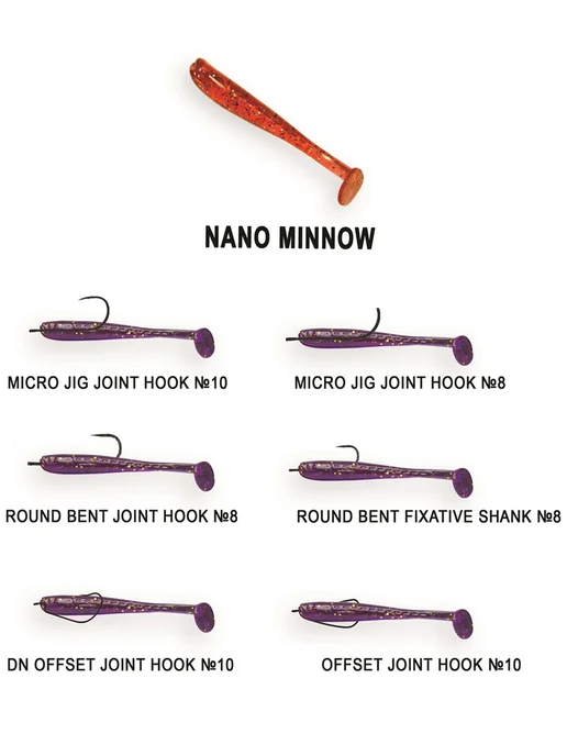 Crazy Fish Nano minnow 2.8 приманка на щуку виброхвост для рыбалки 7 см, фиолетовый, фото 3