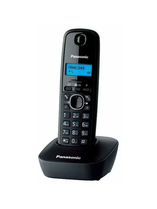 Panasonic Беспроводной телефон DECT серый KX-TG1611 RUH, черный, фото 6