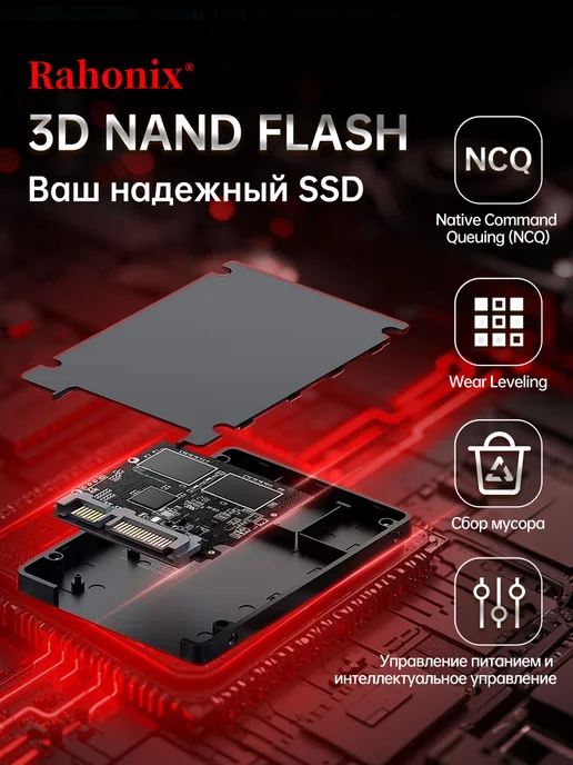 Rahonix SSD 256 ГБ 2,5" SATA3 внутренний твердотельный накопитель, 256 ГБ, фото 2