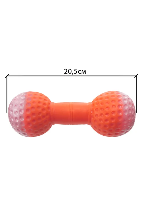 PetShop Игрушка для собак с пищалкой оранжевая 20,5 см Yami Yami, оранжевый, фото 3