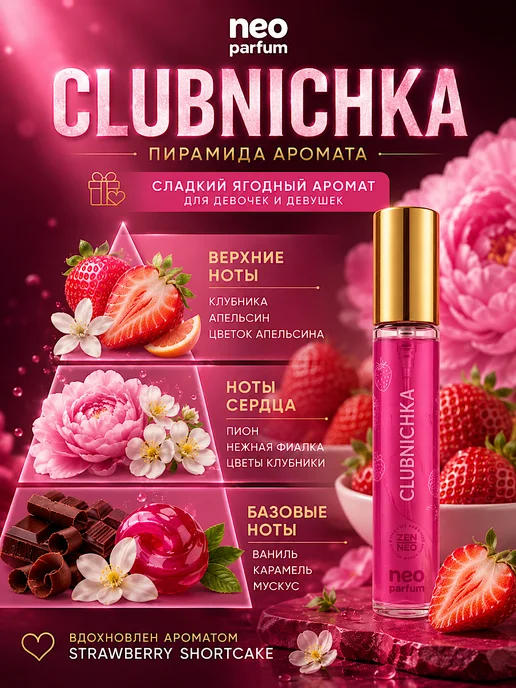 Neo Parfum Духи для девушки Клубничка 12 мл Strawberry, 12 мл, фото 3