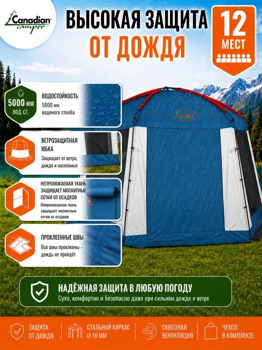 CANADIAN CAMPER Тент-шатер Summer House royal, синий, фото 2