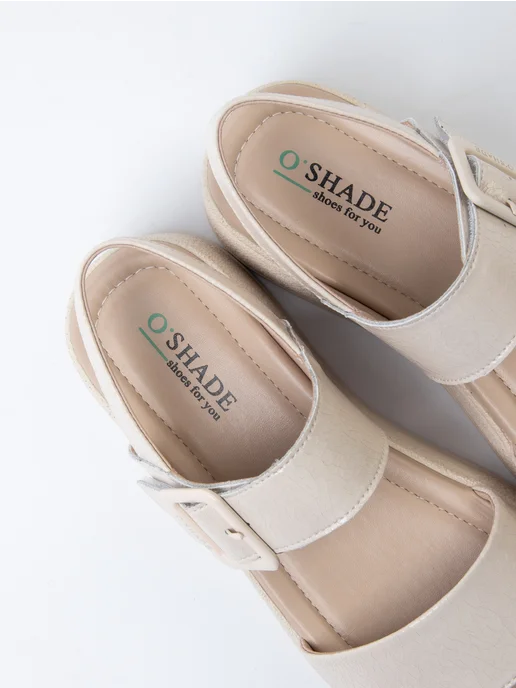 O`SHADE Босоножки женские летние кожаные, бежевый, фото 6