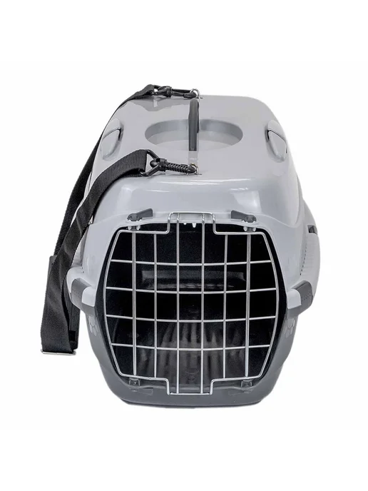 PetShop Сумка переноска для кошек и собак 58х41х36см Yami Yami, серый, фото 3