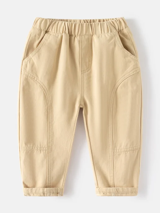 Mausi Clothes Брюки хлопковые на резинке, желтый