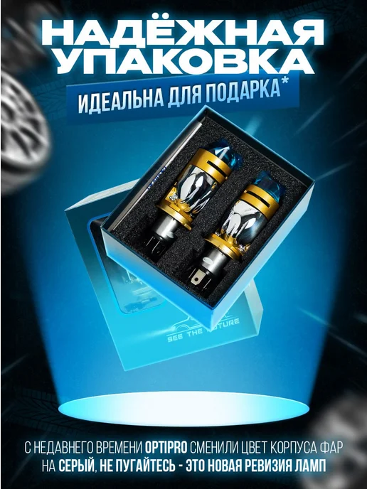 FOGIX Лэд лампы Н4 автомобильные. BI-LED H4 с линзами, вариант, фото 6