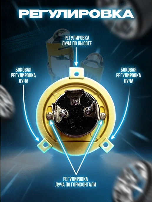 FOGIX Лэд лампы Н4 автомобильные. BI-LED H4 с линзами, вариант, фото 7
