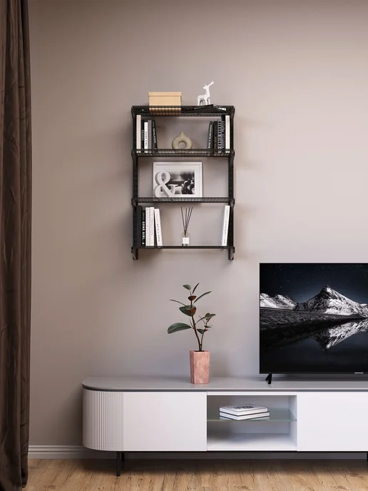 Volazzi Home Гардеробная система, стеллаж для хранения металл №31, черный, фото 5