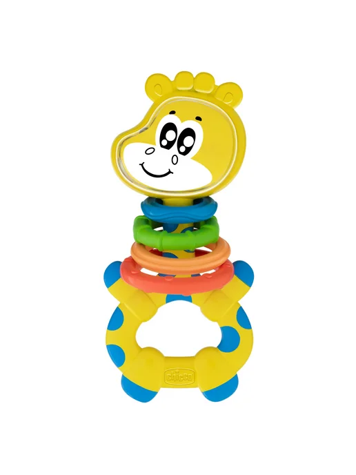 CHICCO Погремушка развивающая Жираф для новорожденных, голубой, фото 3