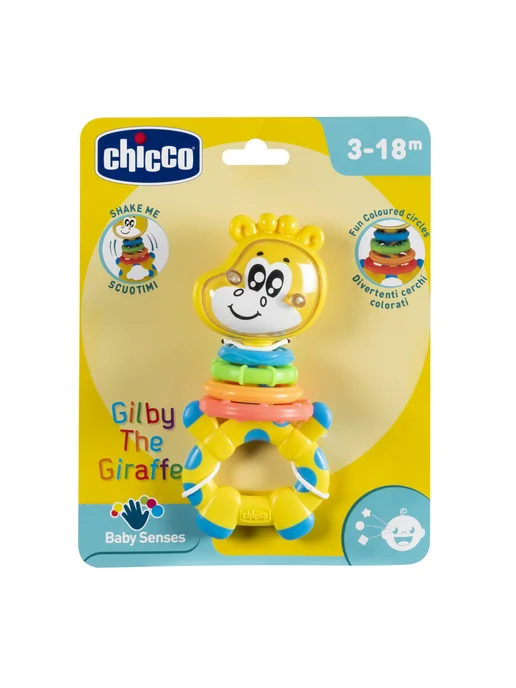 CHICCO Погремушка развивающая Жираф для новорожденных, голубой, фото 5