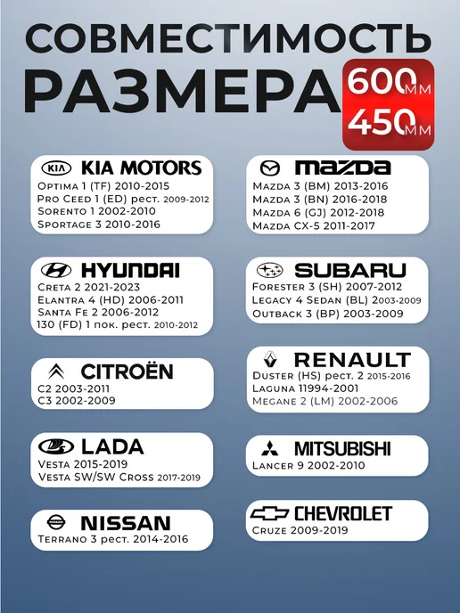 Щетки гибридные стеклоочистителя дворники 600 450, вариант, фото 6