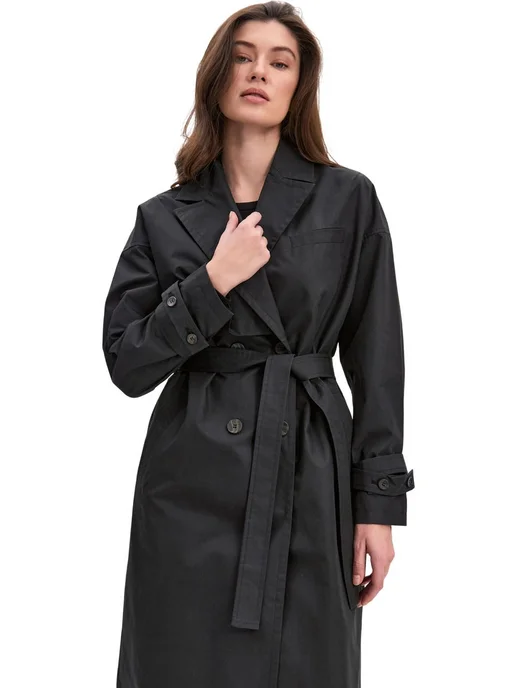 B.L.E.S Плащ Trench coat Karri, черный, фото 3