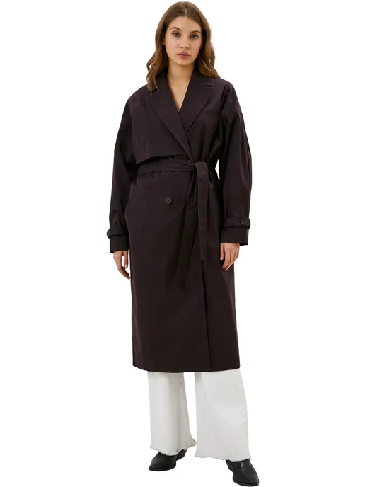 B.L.E.S Плащ Trench coat Marco, фиолетовый