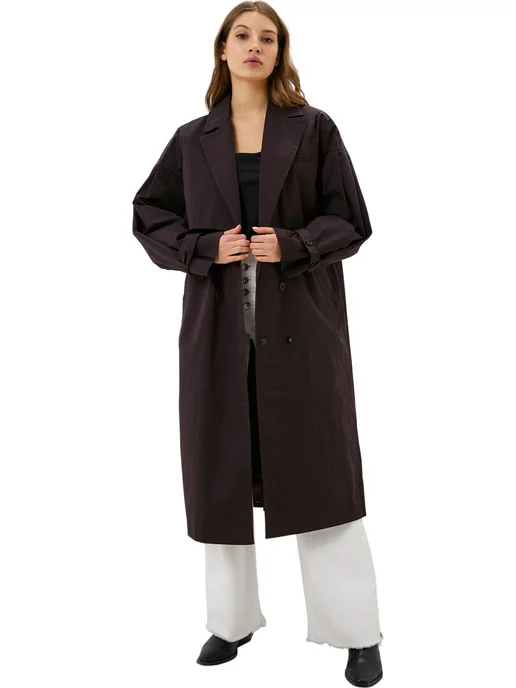 B.L.E.S Плащ Trench coat Marco, фиолетовый, фото 2
