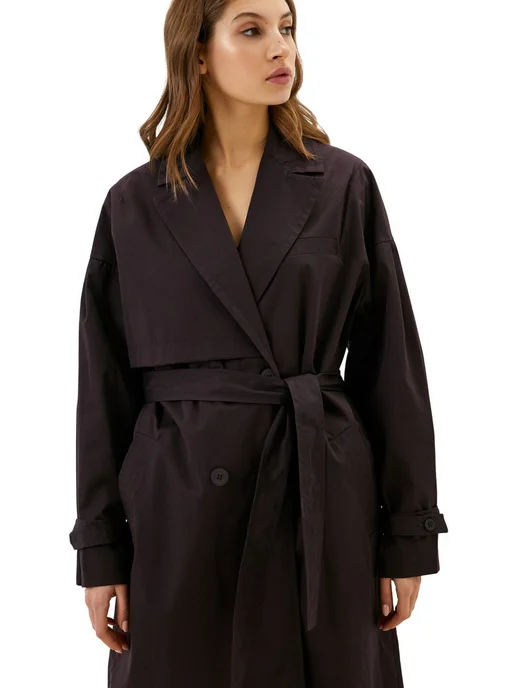 B.L.E.S Плащ Trench coat Marco, фиолетовый, фото 4
