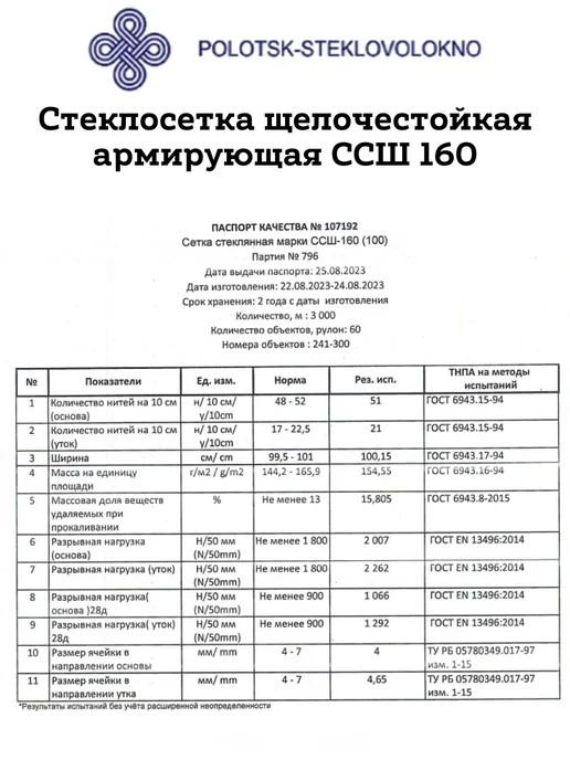 ПОЛОЦК-СТЕКЛОВОЛОКНО Сетка штукатурная армирующая стеклотканевая, 50 м2, синий, фото 3