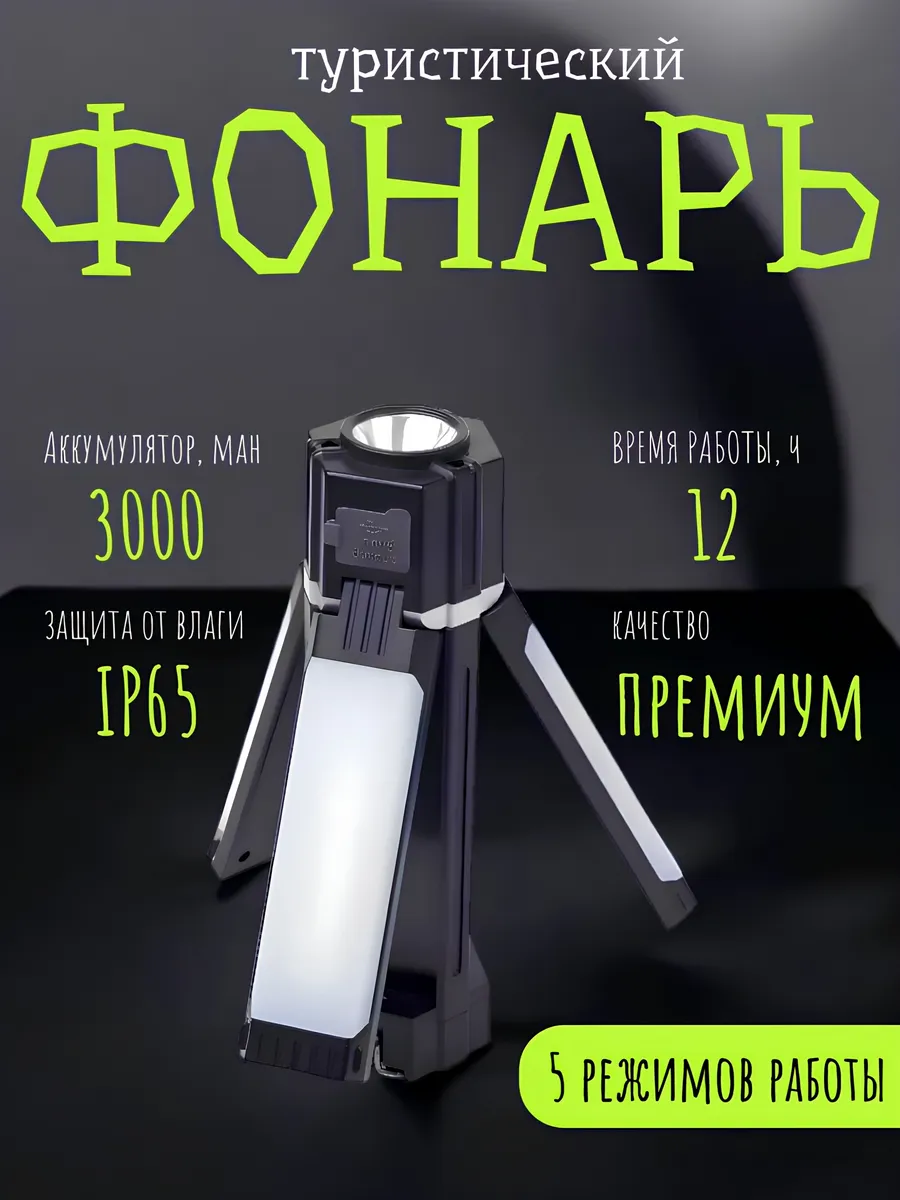 Кемпинговый фонарь с функцией Power Bank